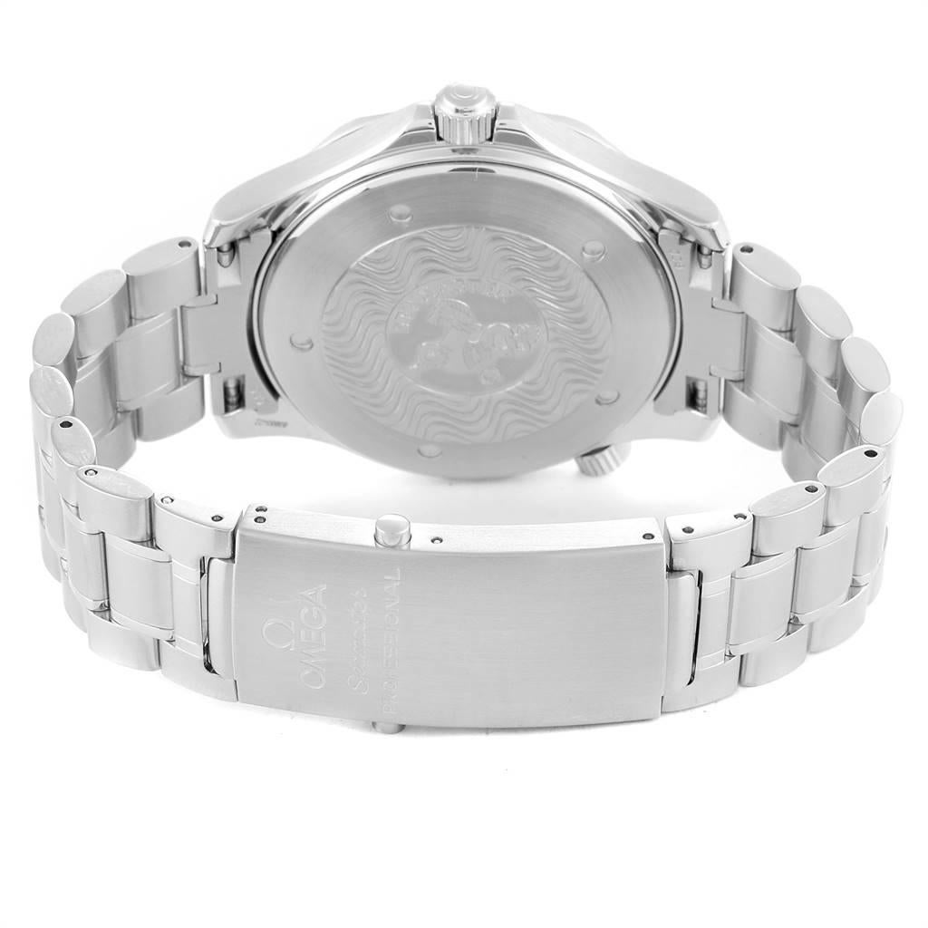 Omega Seamaster Black Wave Dial Steel Men's Watch 2254.50.00 For Sale 4