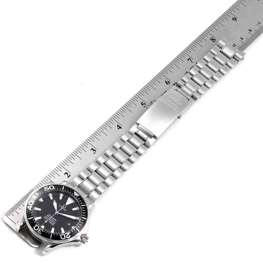 Omega Seamaster Black Wave Dial Steel Men's Watch 2254.50.00 For Sale 5