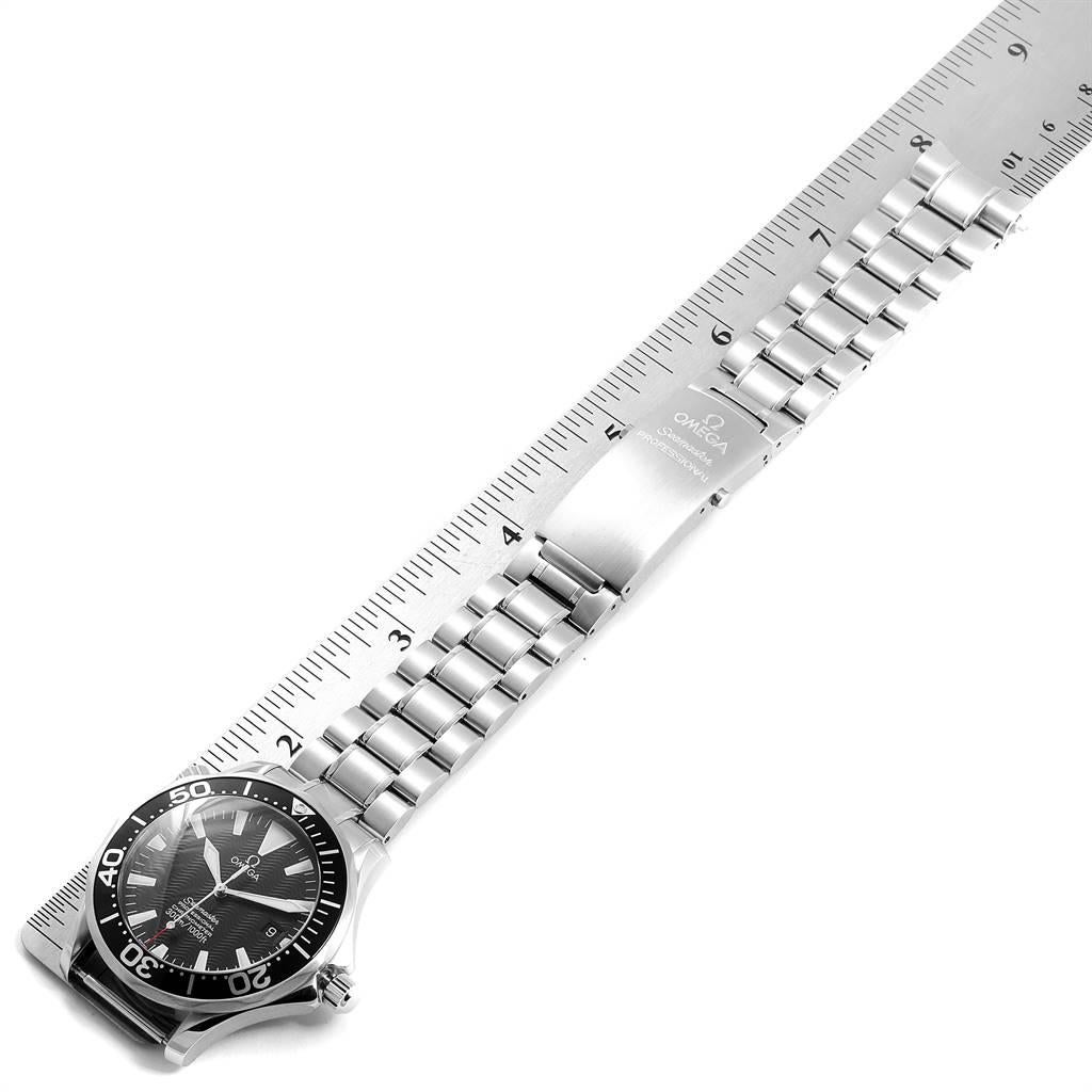 Omega Seamaster Black Wave Dial Steel Men's Watch 2254.50.00 For Sale 5