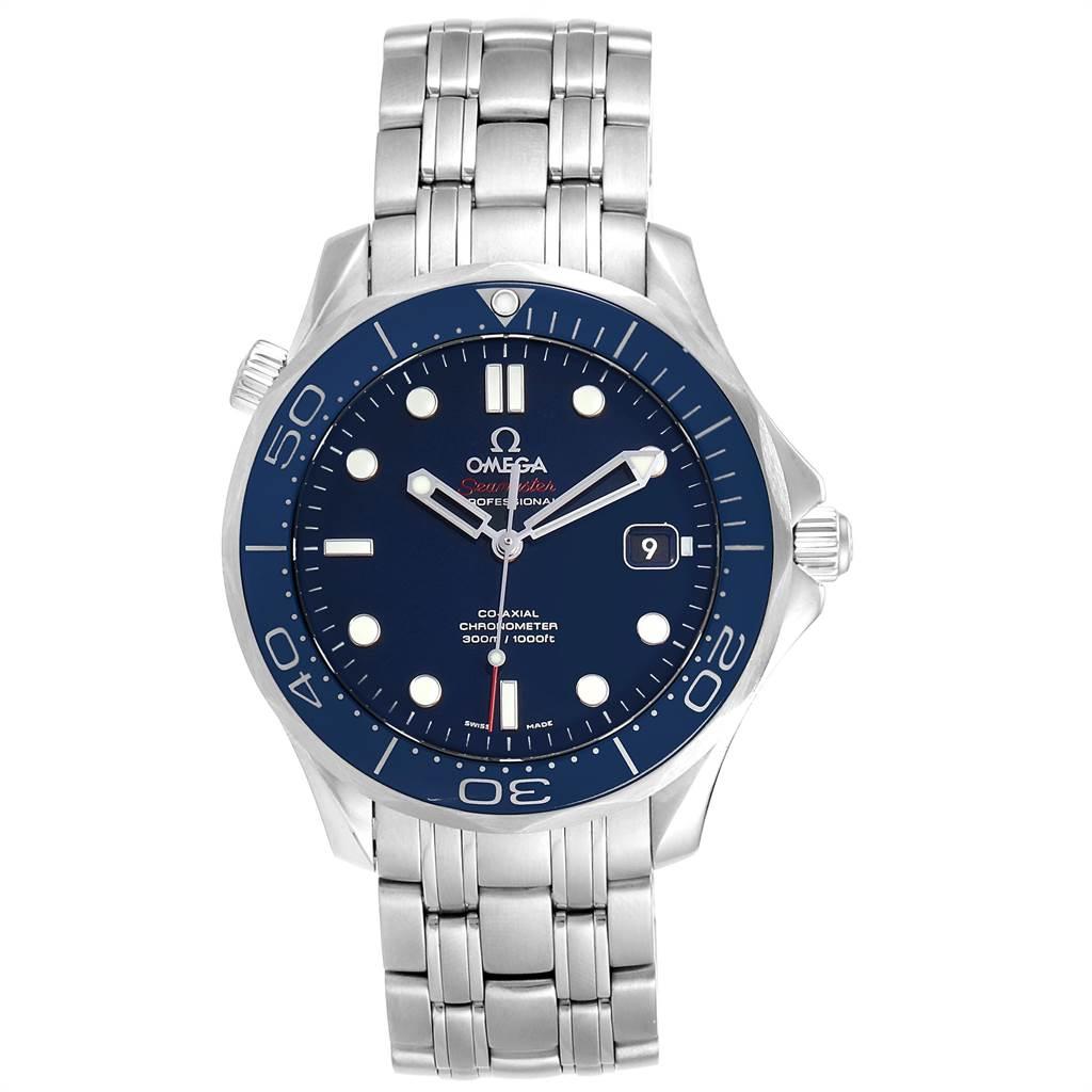 Omega Seamaster Co-Axial Blue Dial Men's Watch 212.30.41.20.03.001 1