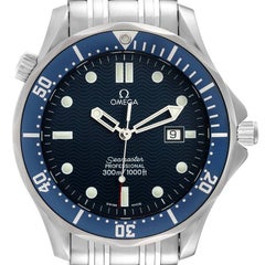 Omega Seamaster James Bond Blue Dial Steel Mens Watch 2541.80.00 Card