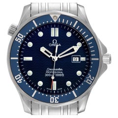 Omega Seamaster James Bond Blue Dial Steel Mens Watch 2541.80.00