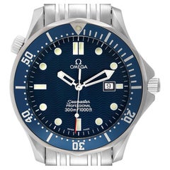 Omega Seamaster James Bond Blue Dial Steel Watch 2541.80.00 Box Card