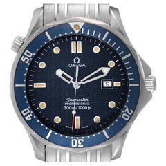 Omega Seamaster James Bond Stahluhr 2541.80,00 mit blauem Zifferblatt und Karton
