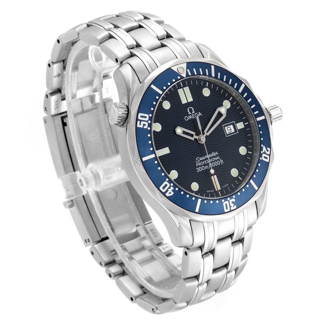 Men's Omega Seamaster James Bond Blue Dial Steel Watch 2541.80.00 For Sale