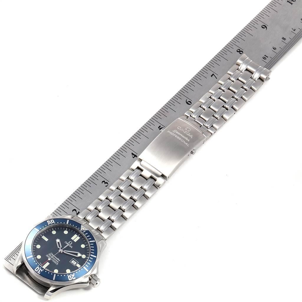 Omega Seamaster James Bond Blue Dial Steel Watch 2541.80.00 For Sale 5