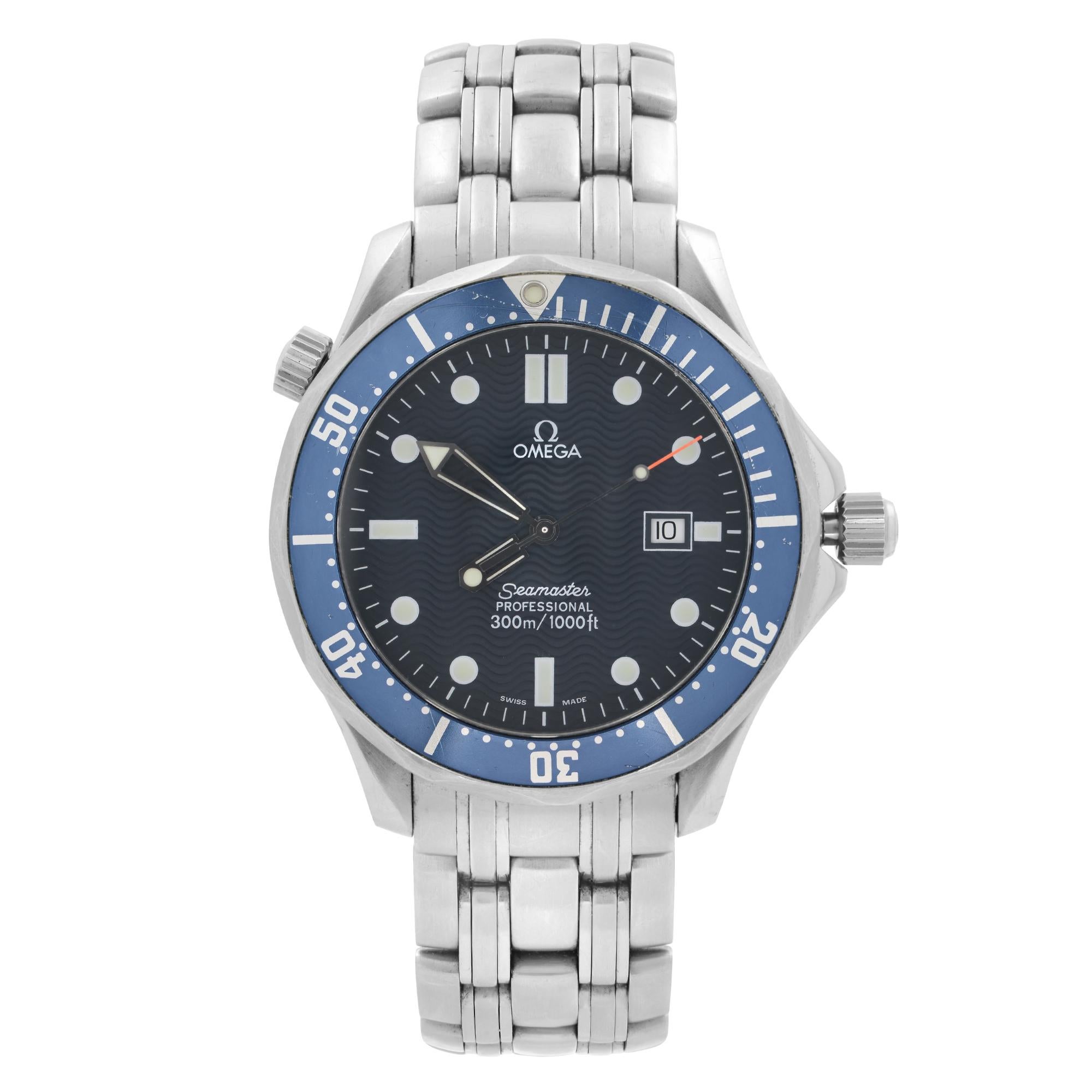 Omega Seamaster Diver 300M James Bond Quartz Mens Watch 2541.80.00 Box ...