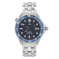 Omega Seamaster Orologio da uomo al quarzo con quadrante blu Wave in acciaio inossidabile 2541.80.00