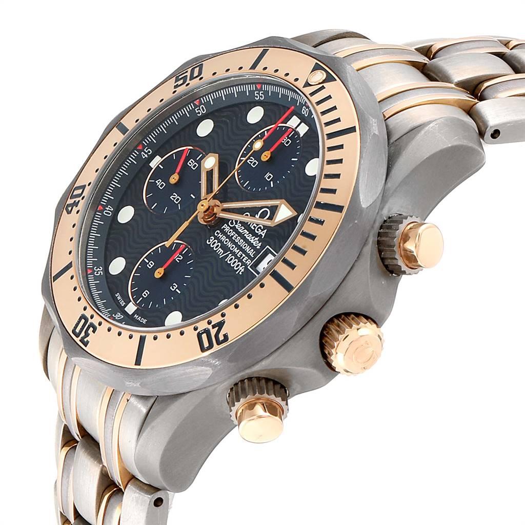 Omega Seamaster Titanium 18 Karat Rose Gold Men's Watch 2296.80.00 2