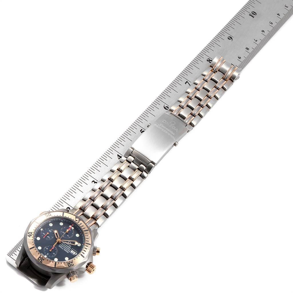 Omega Seamaster Titanium 18 Karat Rose Gold Men's Watch 2296.80.00 5