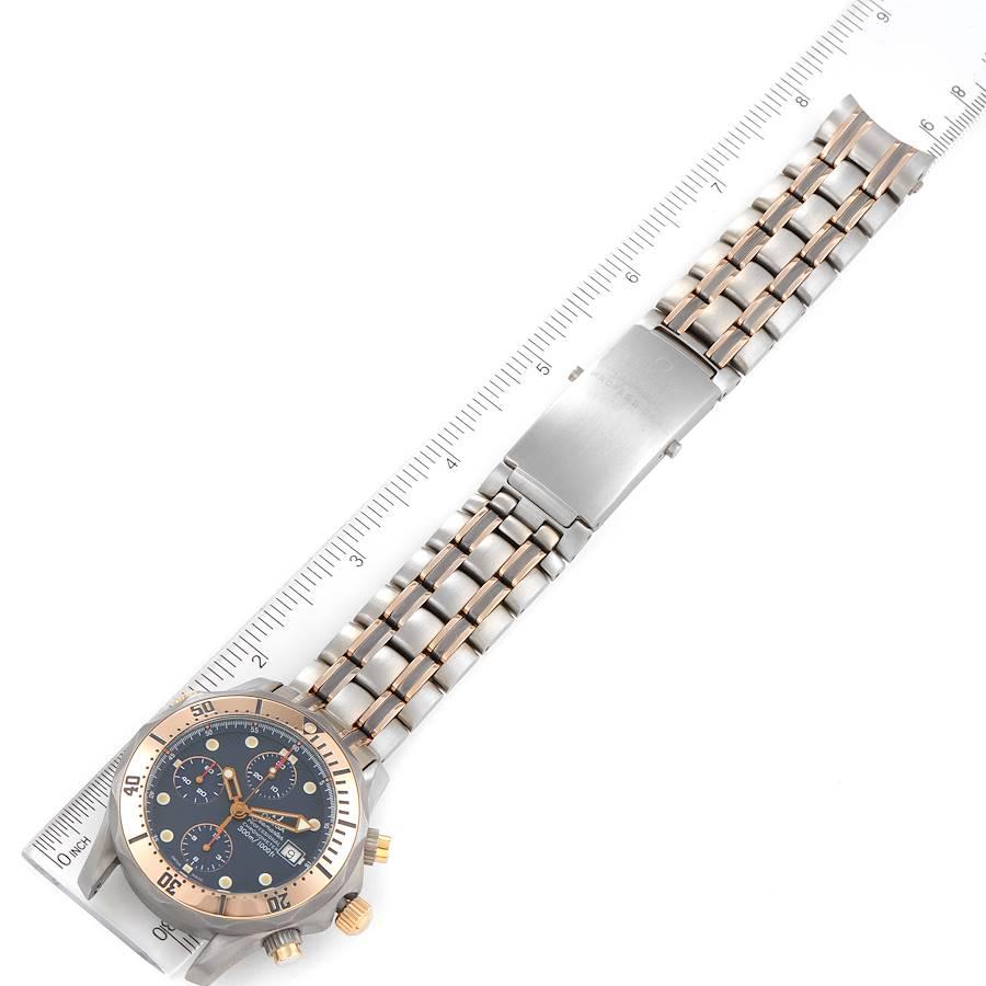 Omega Seamaster Titanium 18K Rose Gold Mens Watch 2296.80.00 For Sale 2
