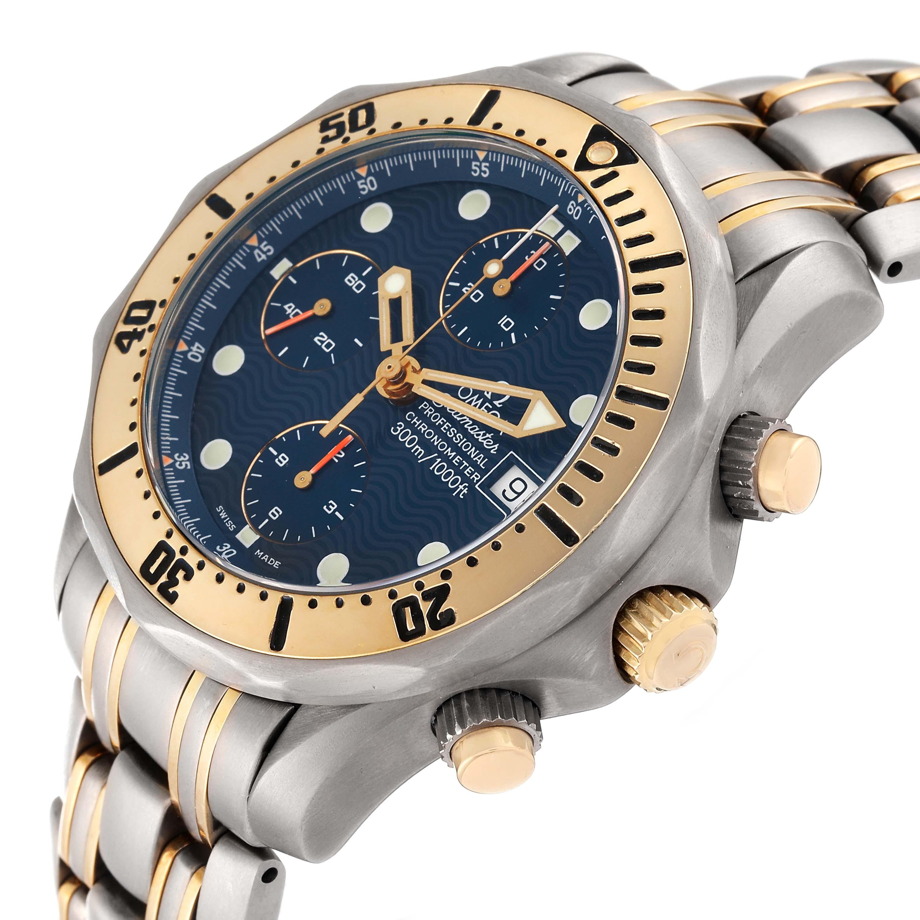 Omega Seamaster 41mm Titanium Yellow Gold Mens Watch 2297.80.00 1