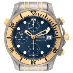 Omega Seamaster 41mm Titanium Yellow Gold Mens Watch 2297.80.00