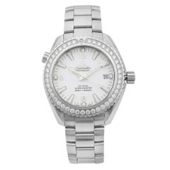 Omega Seamaster Steel Diamond White Dial Mens Watch 232.15.42.21.04.001