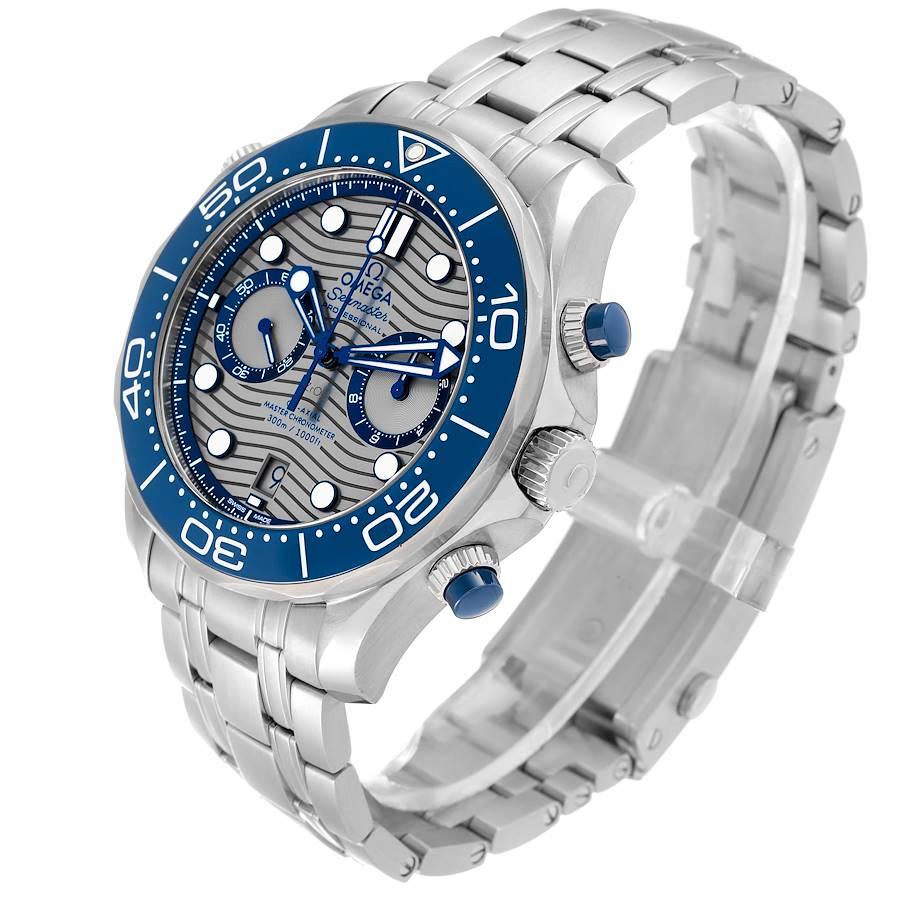 Men's Omega Seamaster 44 Chronograph Steel Mens Watch 210.30.44.51.06.001 For Sale