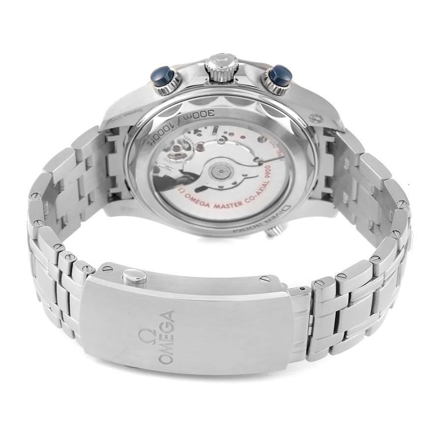 Omega Seamaster 44 Chronograph Steel Mens Watch 210.30.44.51.06.001 For Sale 4