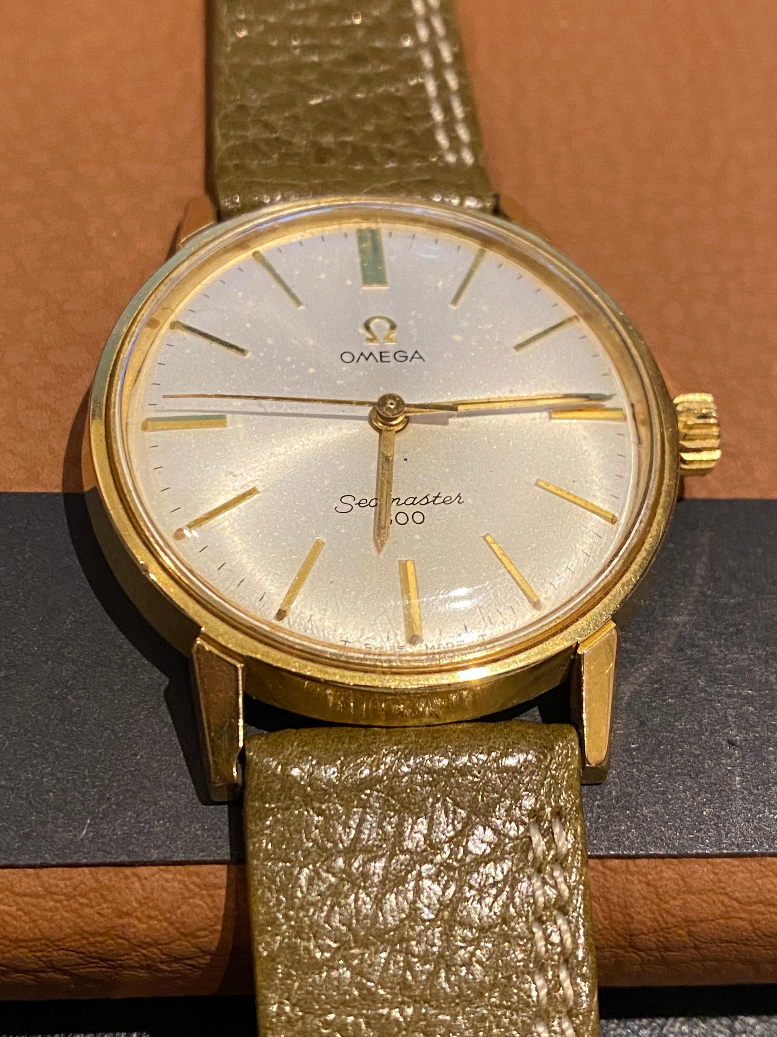 Omega Seamaster 600 Gold-Plated S/Steel Vintage Manual 34mm Gents' Watch Pour hommes en vente