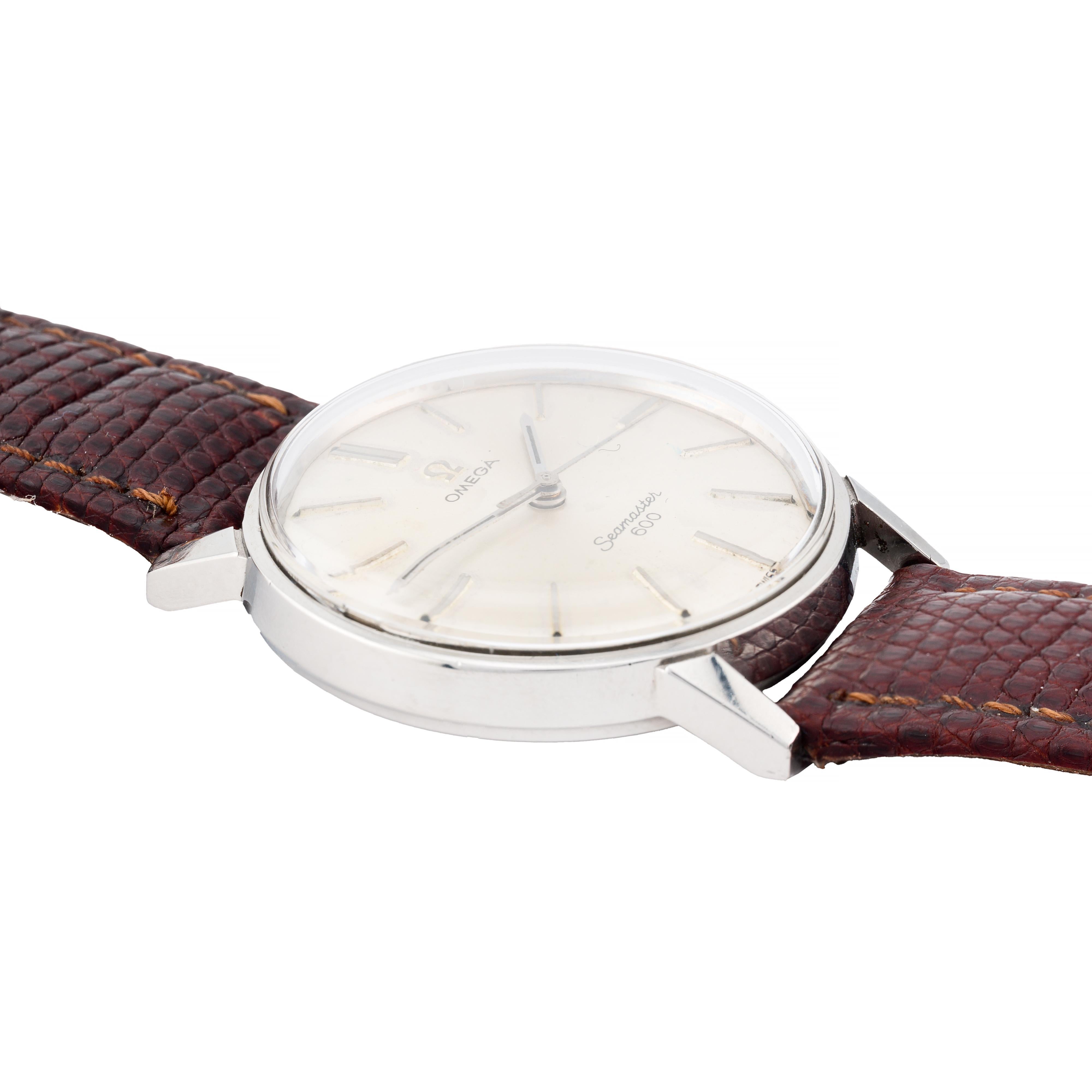 Reloj de pulsera para caballero Omega Seamaster 600 Vintage de acero inoxidable en Excelente Estado en Boston, MA