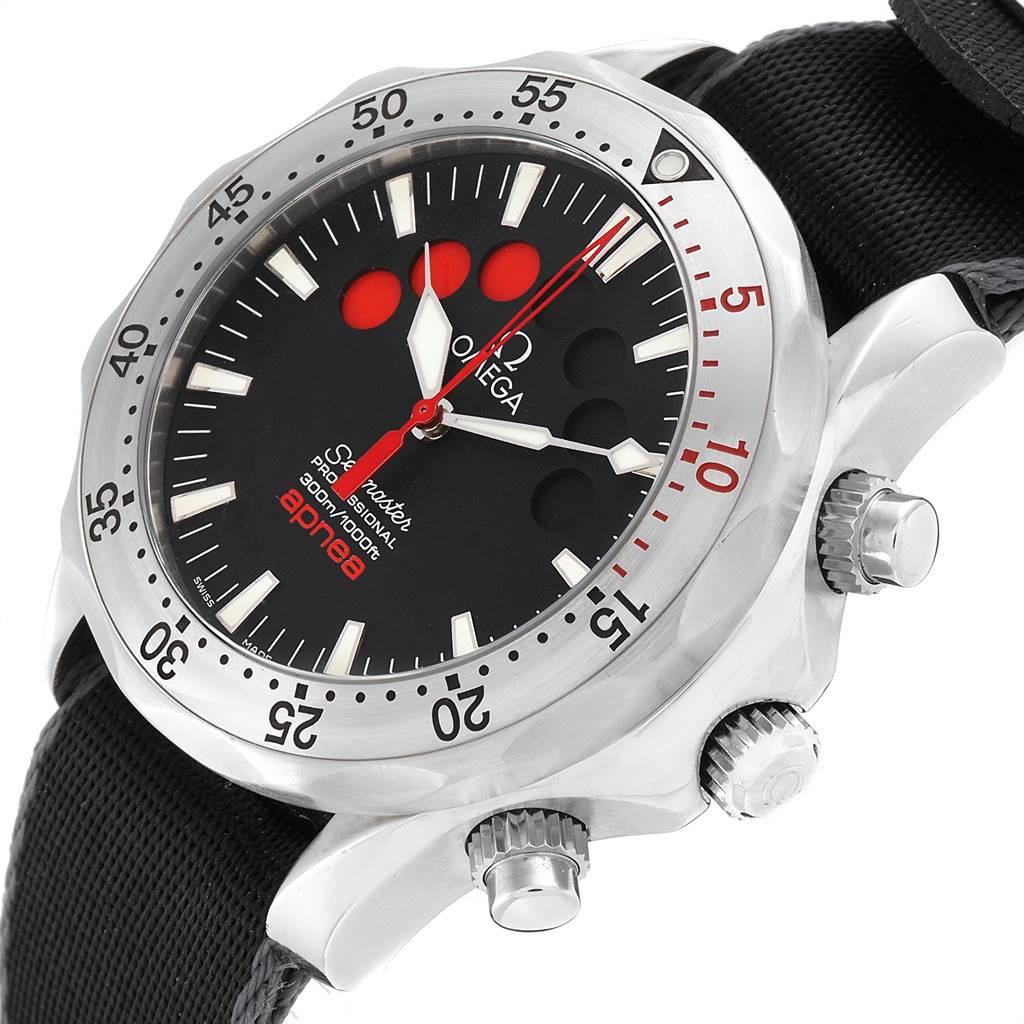 Omega Seamaster Apnea Jacques Mayol Black Dial Watch 2595.50.00 1