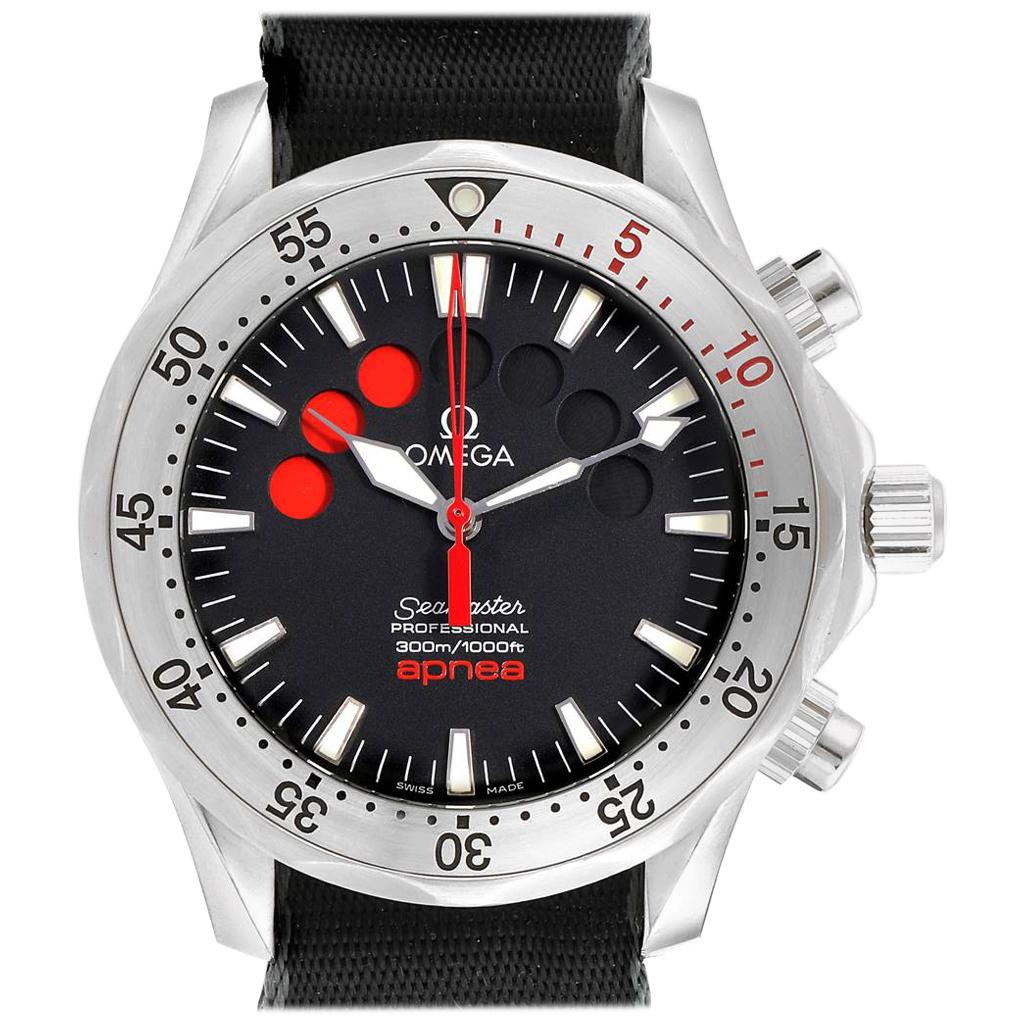 Omega Seamaster Apnea Jacques Mayol Black Dial Watch 2595.50.00