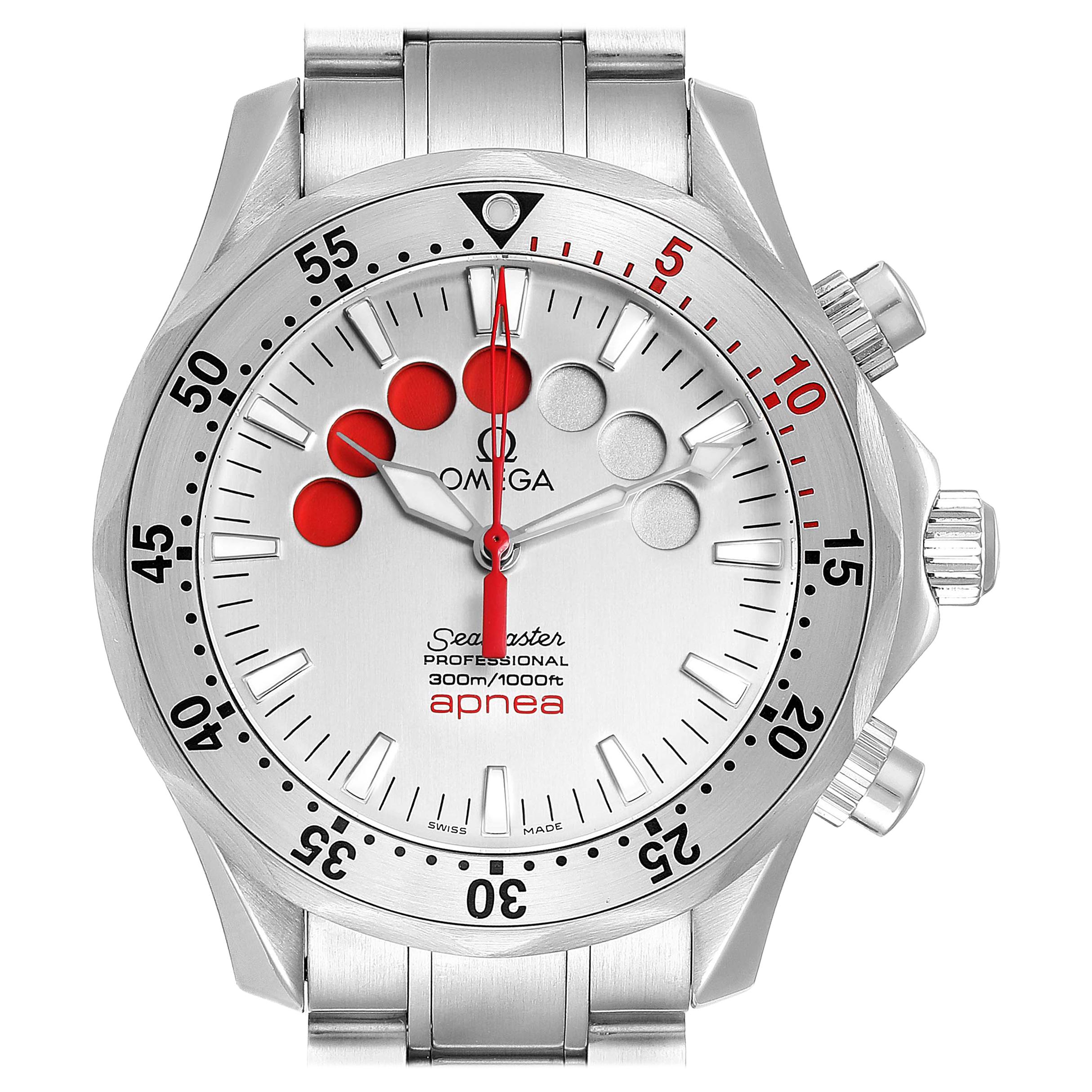 Omega Seamaster Apnea Jacques Mayol Silver Dial Men's Watch 2595.30.00