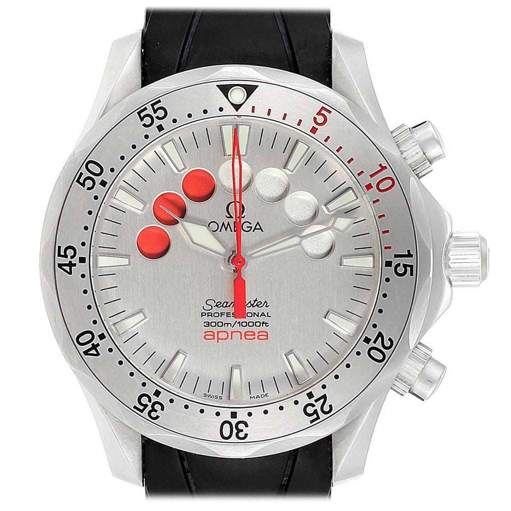 Omega Seamaster Apnea Jacques Mayol Silver Dial Men’s Watch 2595.30.00