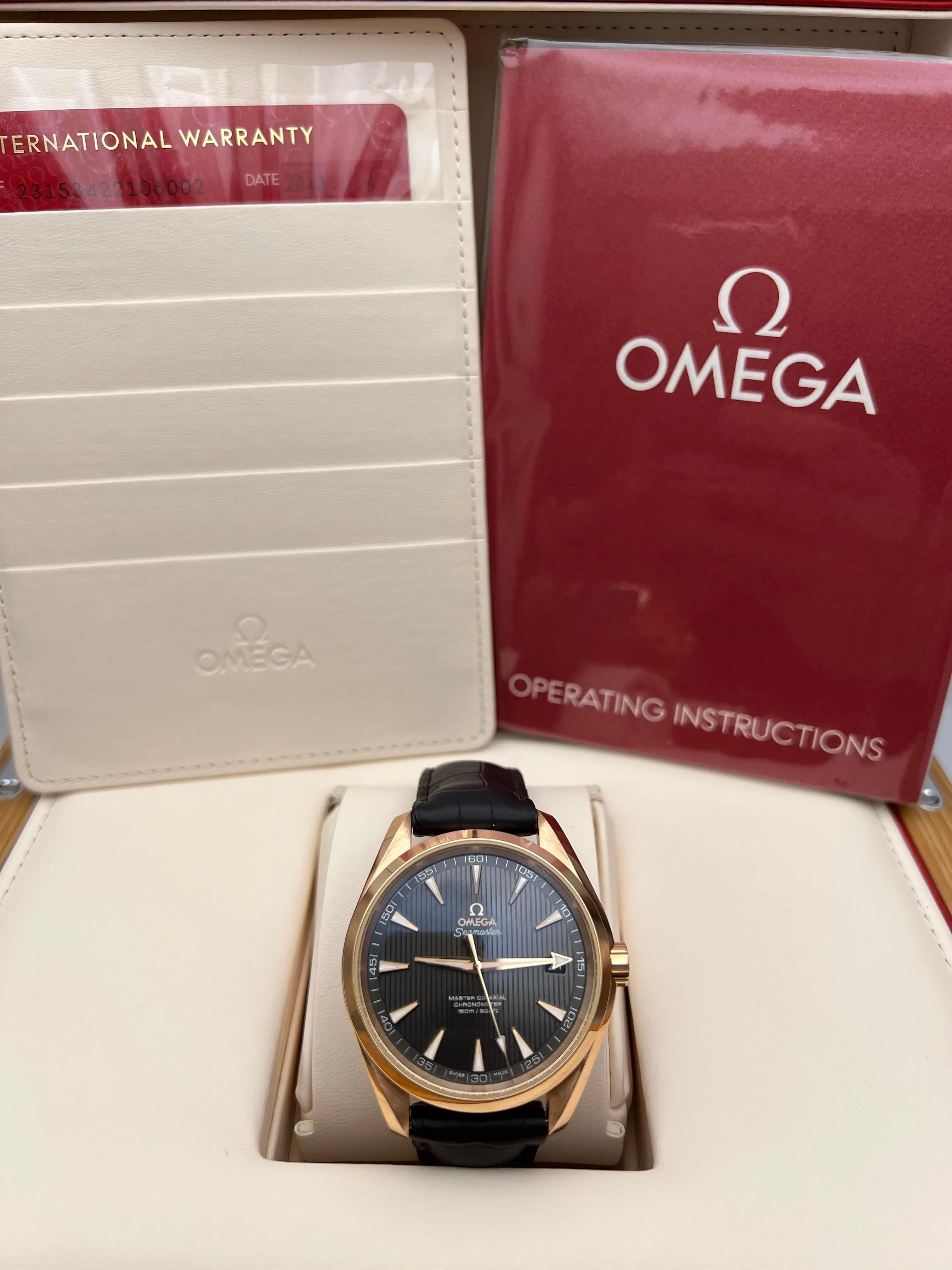 Omega Seamaster Aqua Terra 150M Boîte en or rose 18 carats 231,53,42.21.06.002 Neuf - En vente à New York, NY