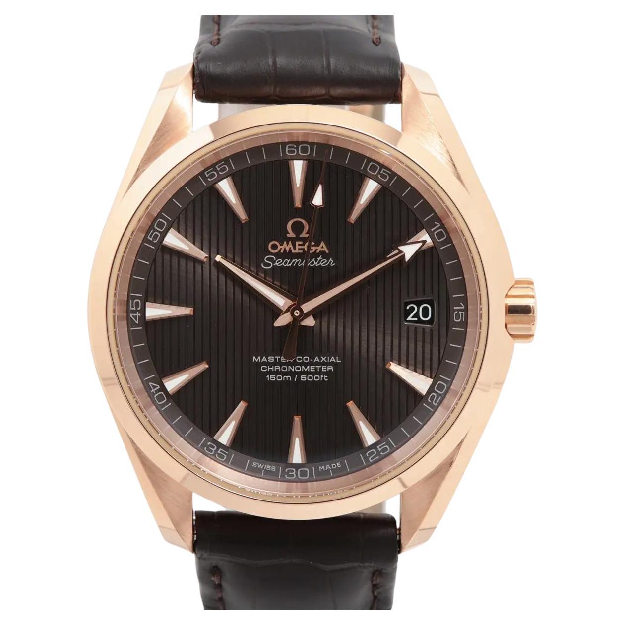 Omega Seamaster Aqua Terra 150M 18K Rose Gold Box Papers 231.53.42.21.06.002