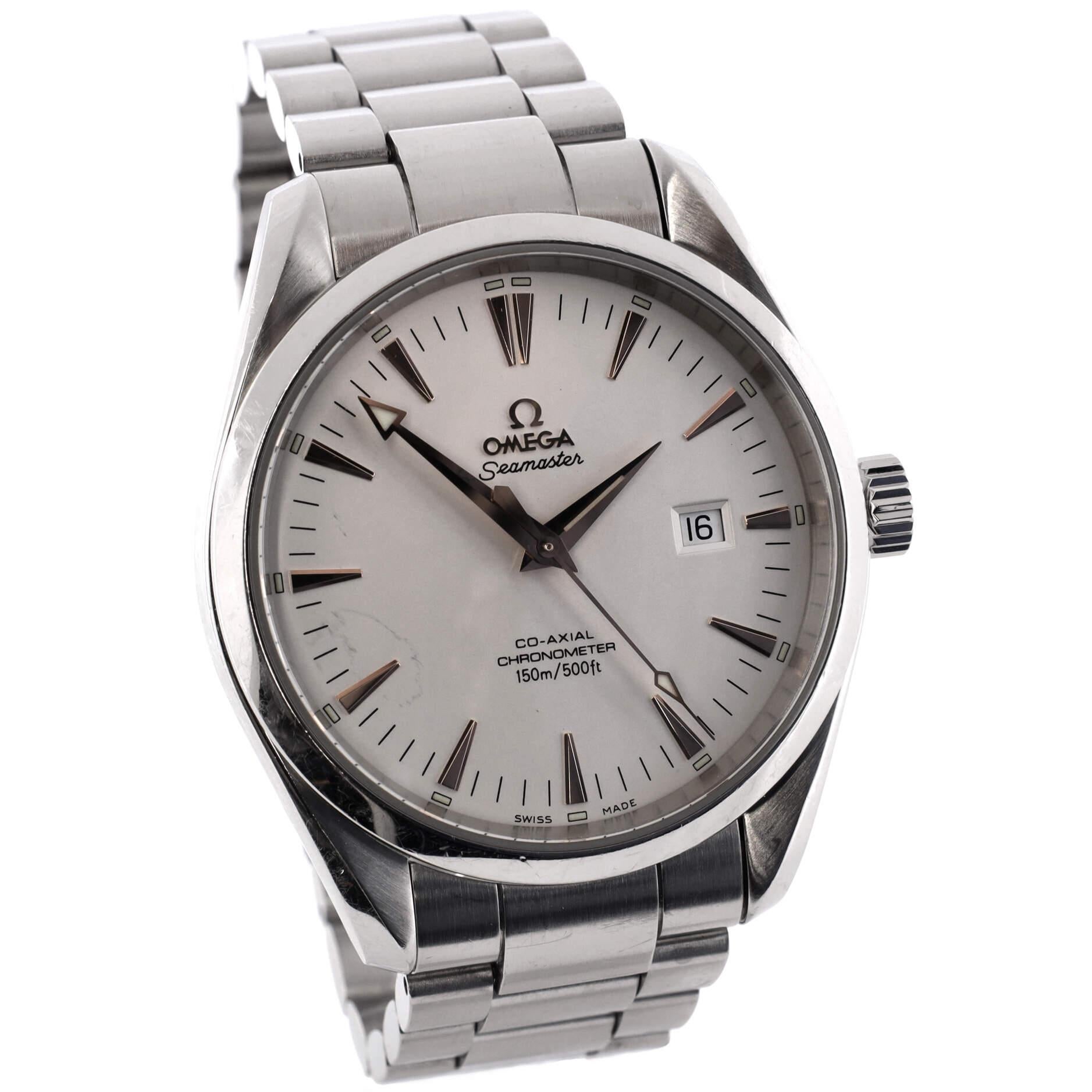 Condition: Very good. Moderate scratches and wear throughout. Wear and scratches on case and bracelet.
Accessories: No Accessories
Measurements: Case Size/Width: 42mm, Watch Height: 11mm, Band Width: 21mm, Wrist circumference: 6.0