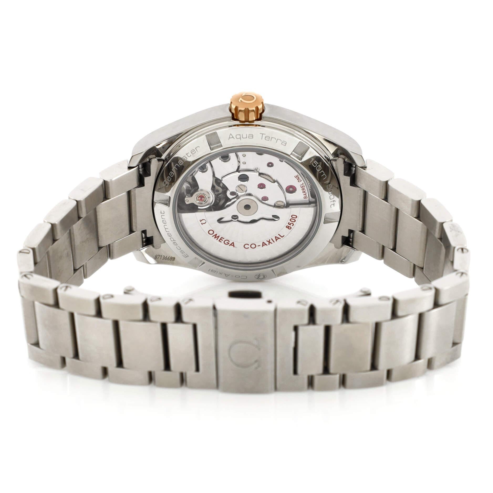 Omega Seamaster Aqua Terra 150M Co-Axial Master Chronometer Automatic Watch For Sale 2