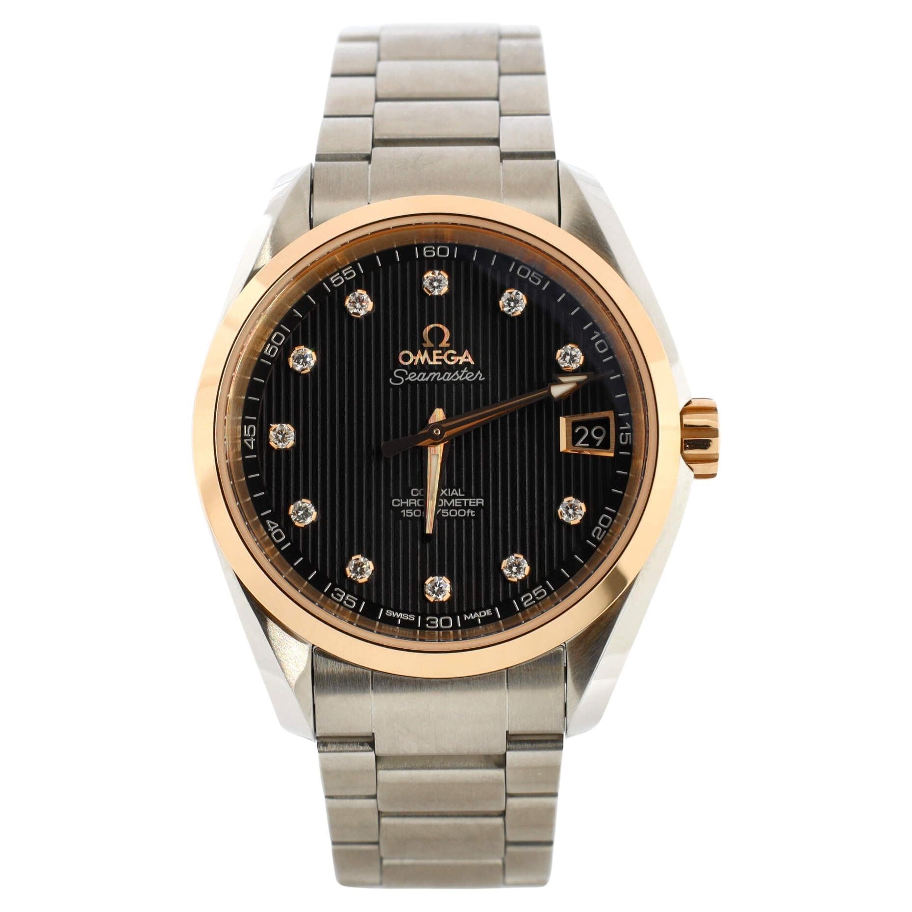 Omega Seamaster Aqua Terra 150M Co-Axial Master Chronometer Automatic Watch For Sale