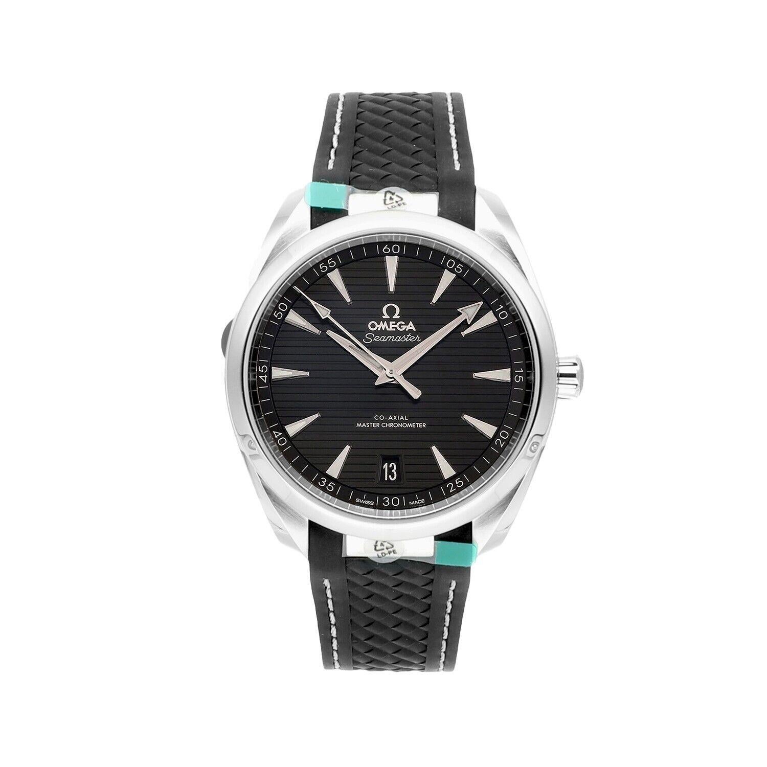 The Seamaster Aqua Terra is a superb tribute to OMEGA’s rich maritime heritage. In this 41mm model, the symmetrical case has been crafted from stainless steel, with a wave-edged design featured on the back.
The black dial is distinguished by a