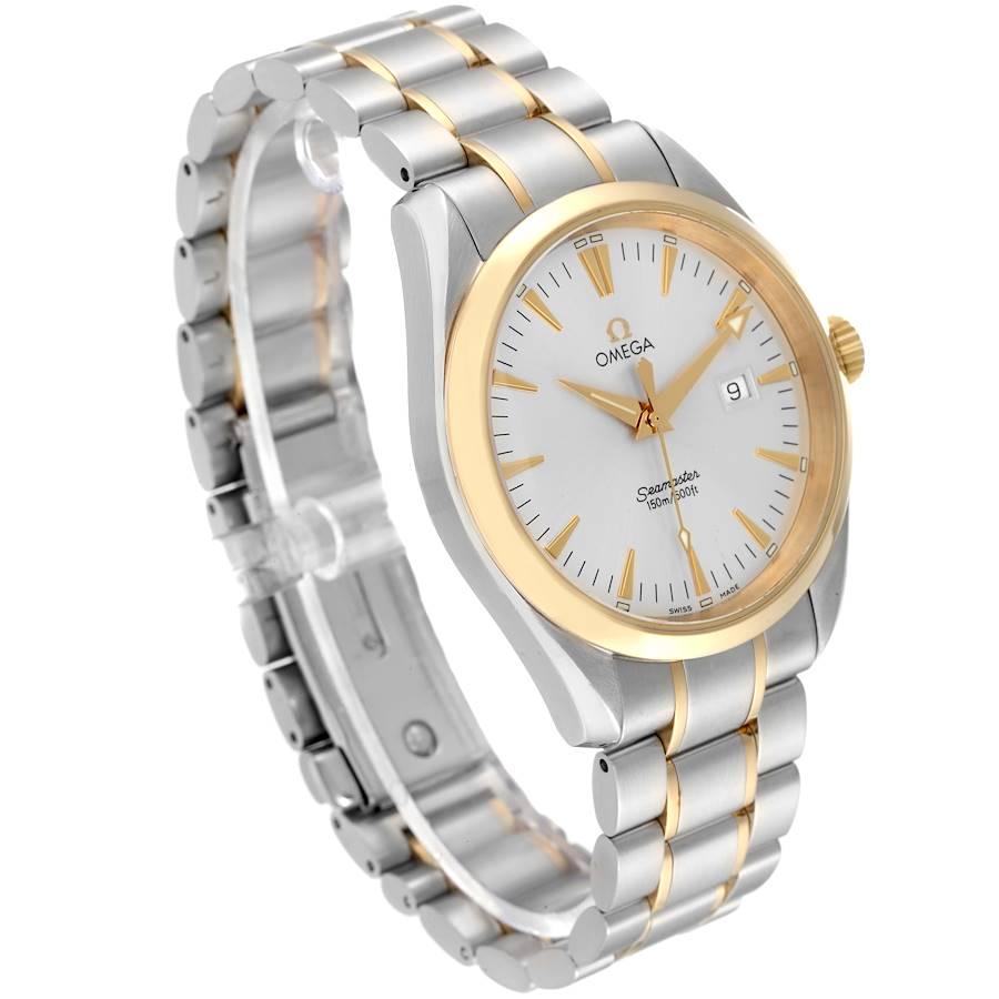 Omega Seamaster Aqua Terra 150M Uhr aus Stahl in Gelbgold 2317.30,00 mit Karton im Zustand „Hervorragend“ in Atlanta, GA