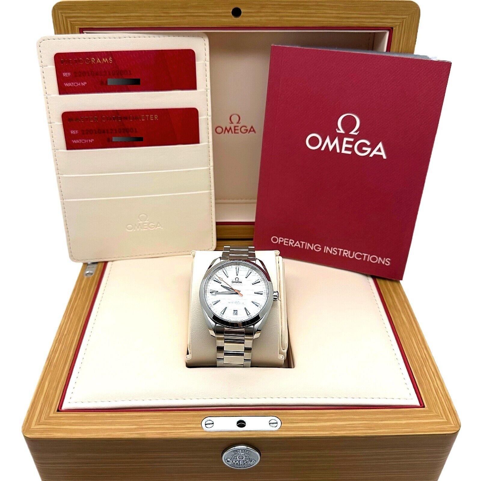 Omega Seamaster Aqua Terra 220.10.41.21.02.001 Stainless Steel Box Paper In Excellent Condition For Sale In San Diego, CA