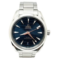 Omega Seamaster Aqua Terra 220.10.41.21.03.004 41mm Blue Dial Steel Box Paper