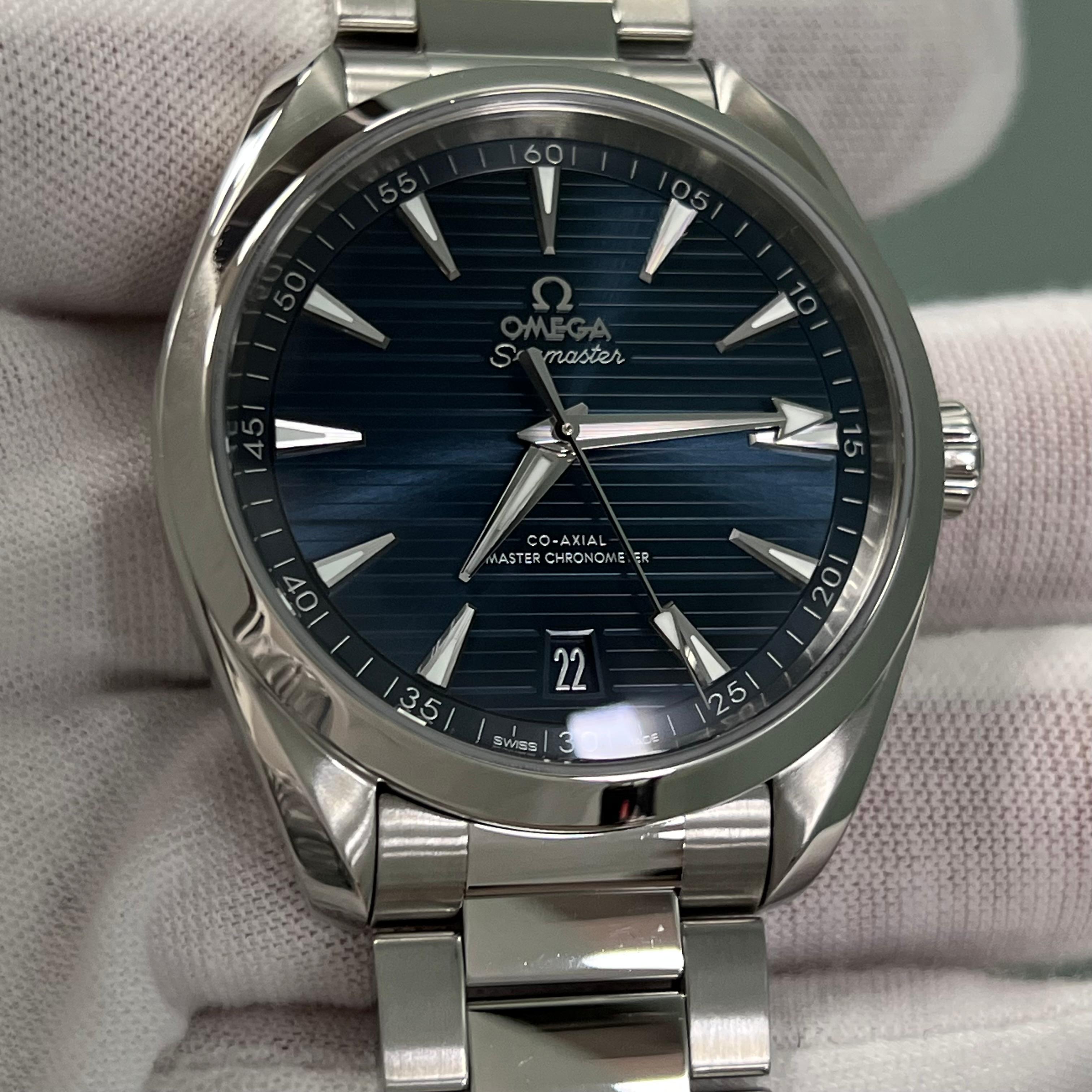 Omega Seamaster Aqua Terra 220.10.41.21.03.004 Blue Dial Steel Box Paper 2022 5