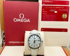 Omega Seamaster Aqua Terra 231.13.39.21.55.001 Steel MOP Diamond Dial Box Paper