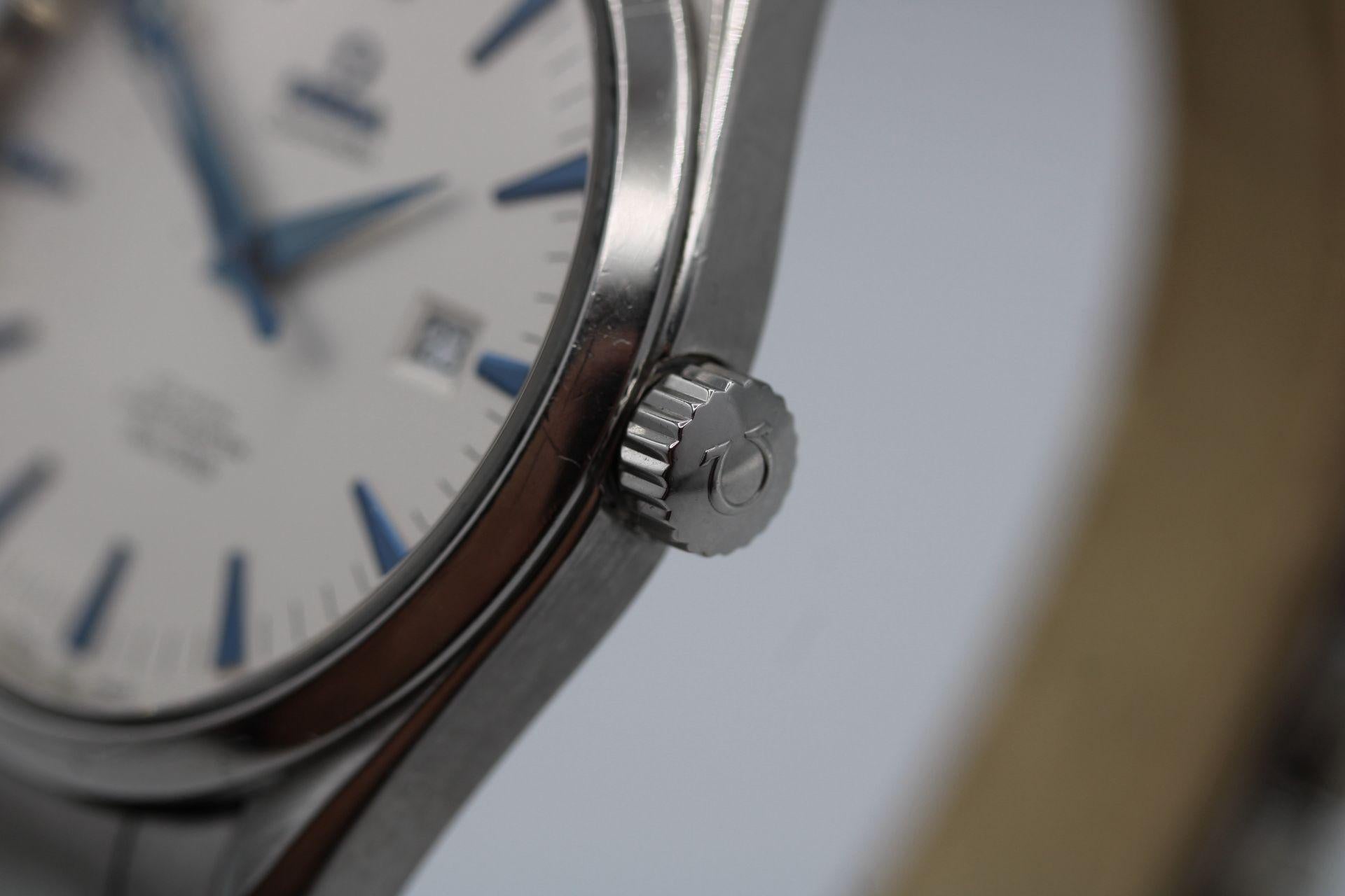 Omega Seamaster Aqua Terra 2502.33.00  Rare 42mm Model  Full Set  2009 For Sale 2