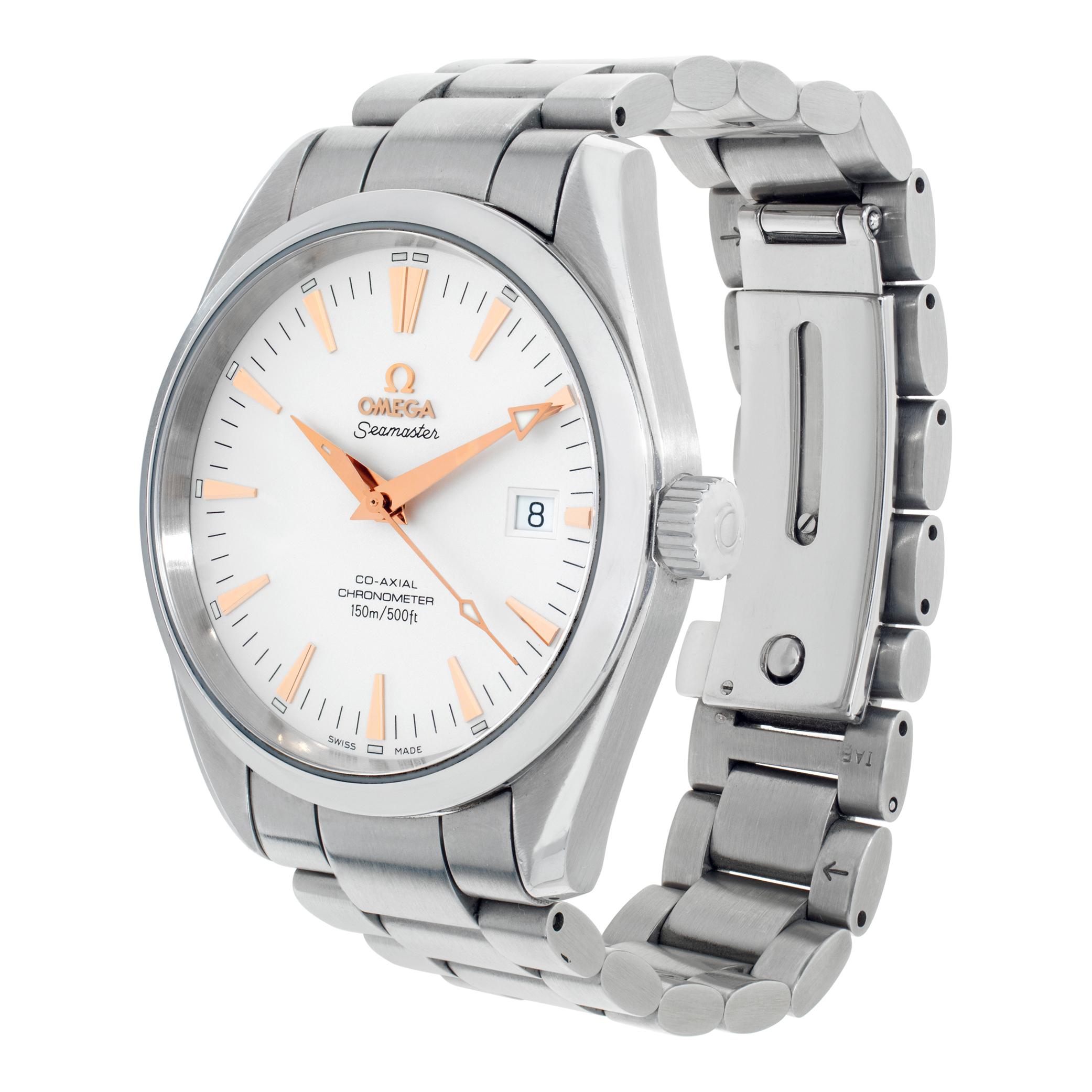 Omega Seamaster Aqua Terra in stainless steel. Auto w/ sweep seconds and date. 39 mm case size. With box. Ref 2503.34.00. Circa 2010s. Fine Pre-owned Omega Watch. Certified preowned Sport Omega Seamaster Aqua Terra 2503.34.00 watch is made out of