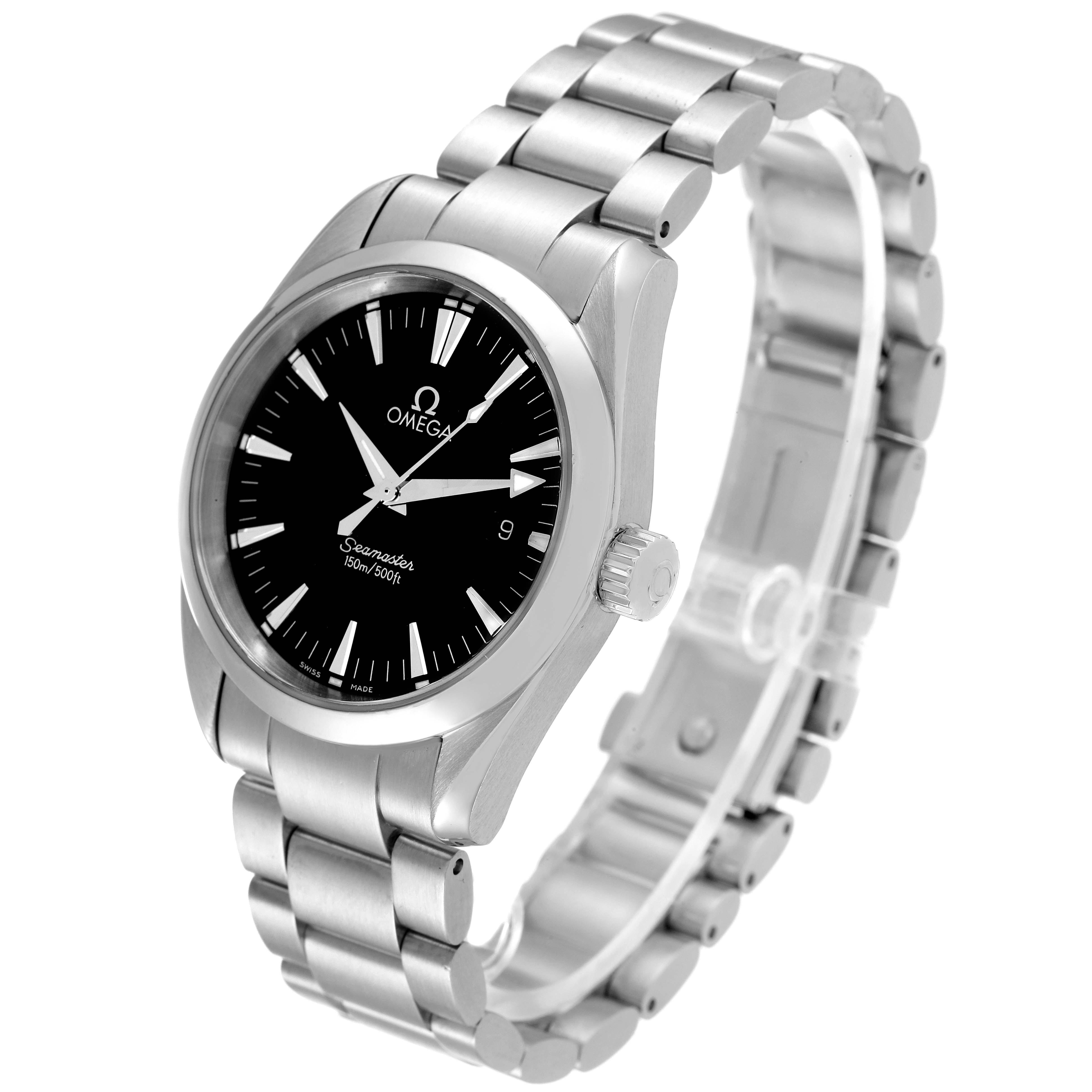 Omega Seamaster Aqua Terra 36 Stahl-Herrenuhr 2518,50,00 mit schwarzem Zifferblatt 1