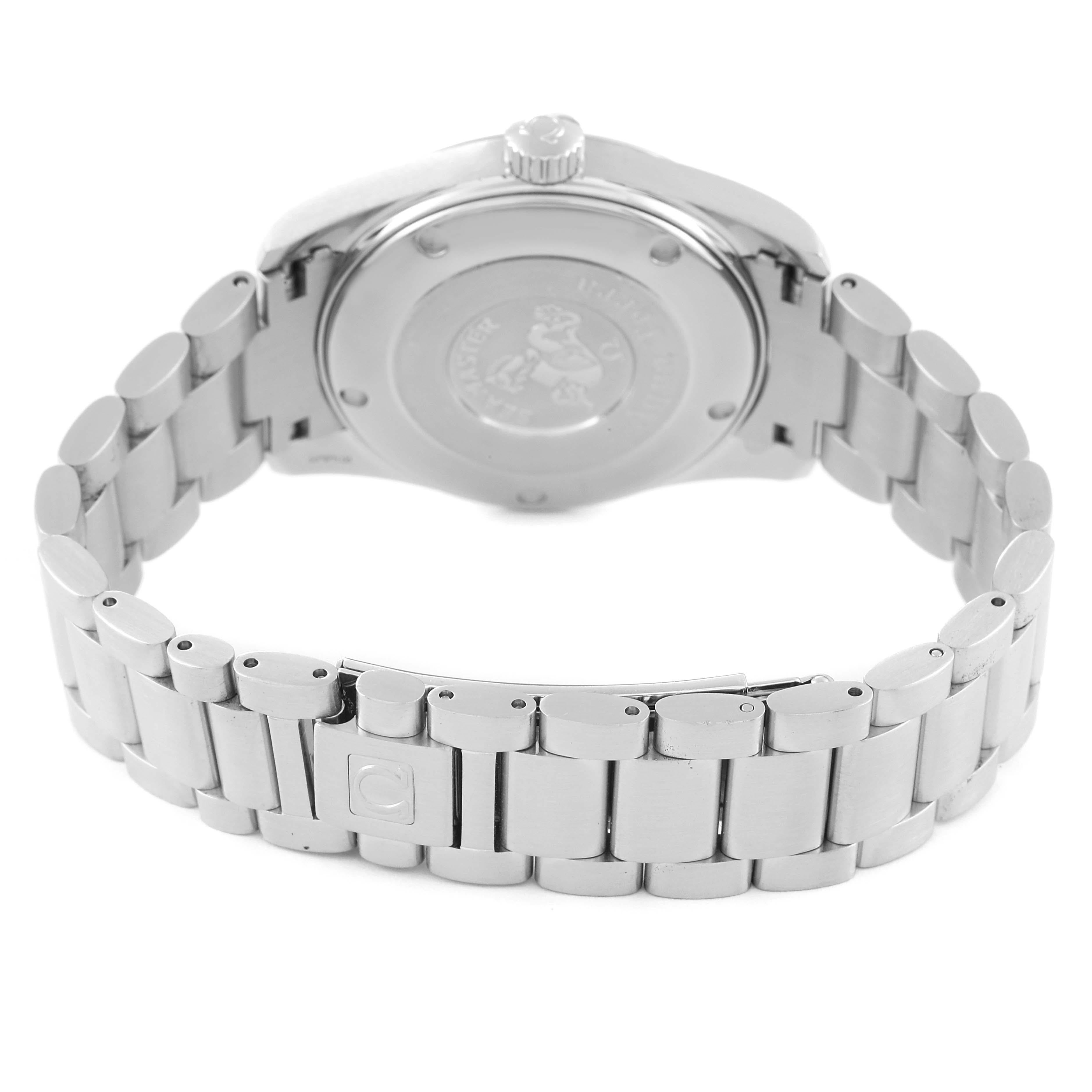 Omega Seamaster Aqua Terra 36 Stahl-Herrenuhr 2518,50,00 mit schwarzem Zifferblatt 4