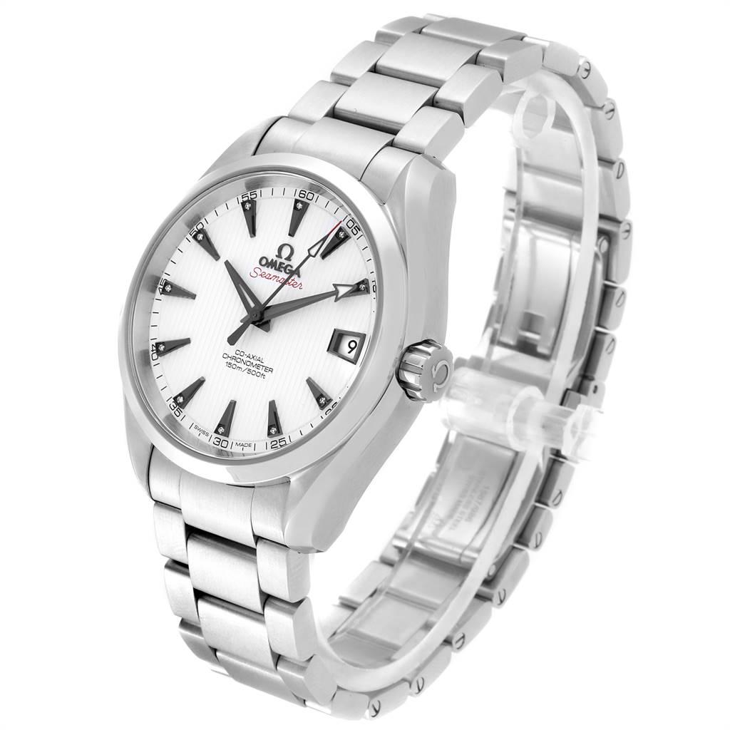 Omega Seamaster Aqua Terra 38.5 Diamond Watch 231.10.39.21.54.001 In Excellent Condition In Atlanta, GA