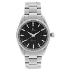 Used Omega Seamaster Aqua Terra Steel Black Dial Quartz Men Watch 2517.50.00