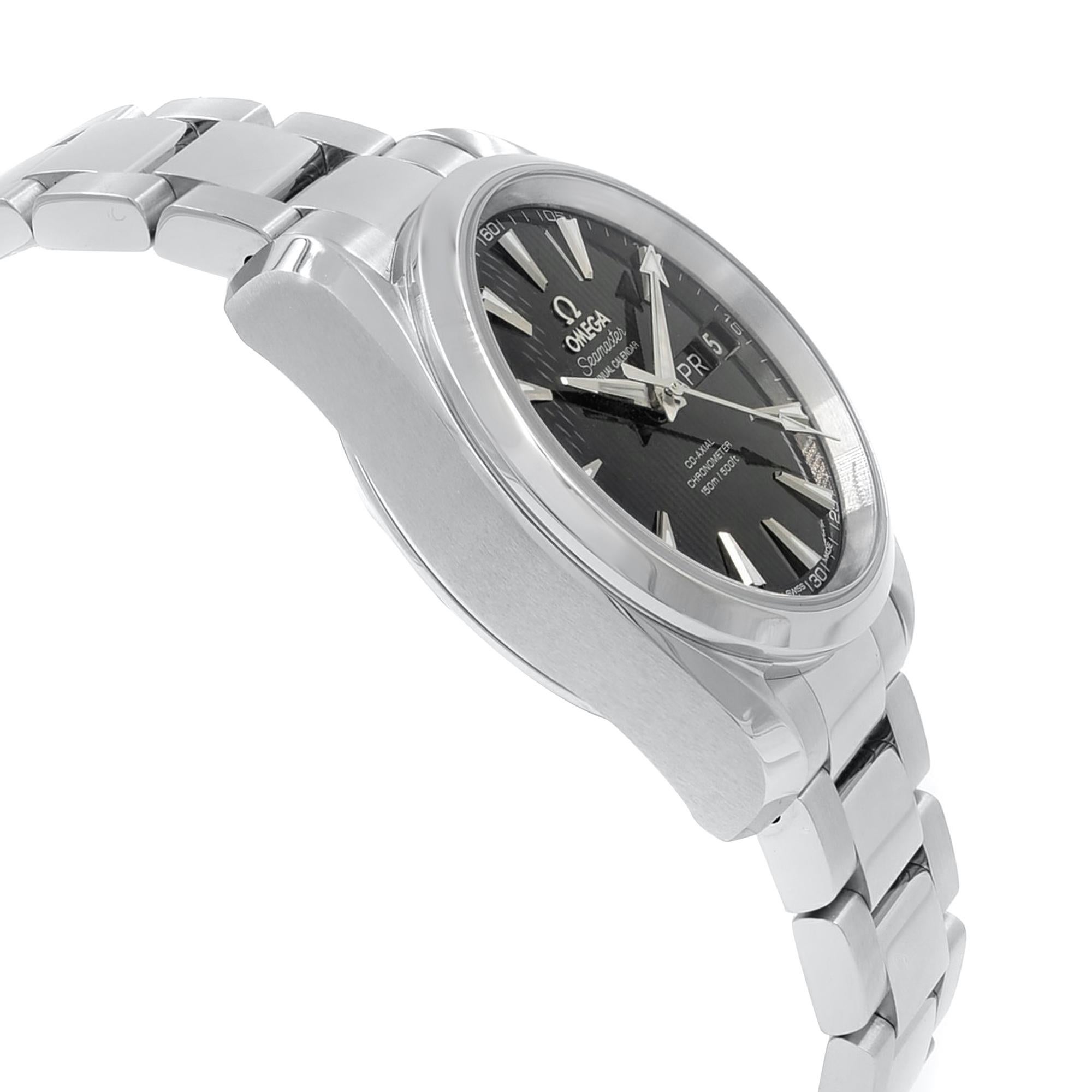 Omega Seamaster Aqua Terra Annual Calendar Steel Men's Watch 231.10.39.22.01.001 In New Condition In New York, NY