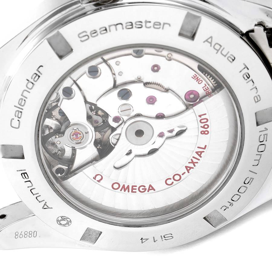 Omega Seamaster Aqua Terra Annual Calendar Watch 231.10.43.22.03.002 Box Card In Excellent Condition In Atlanta, GA