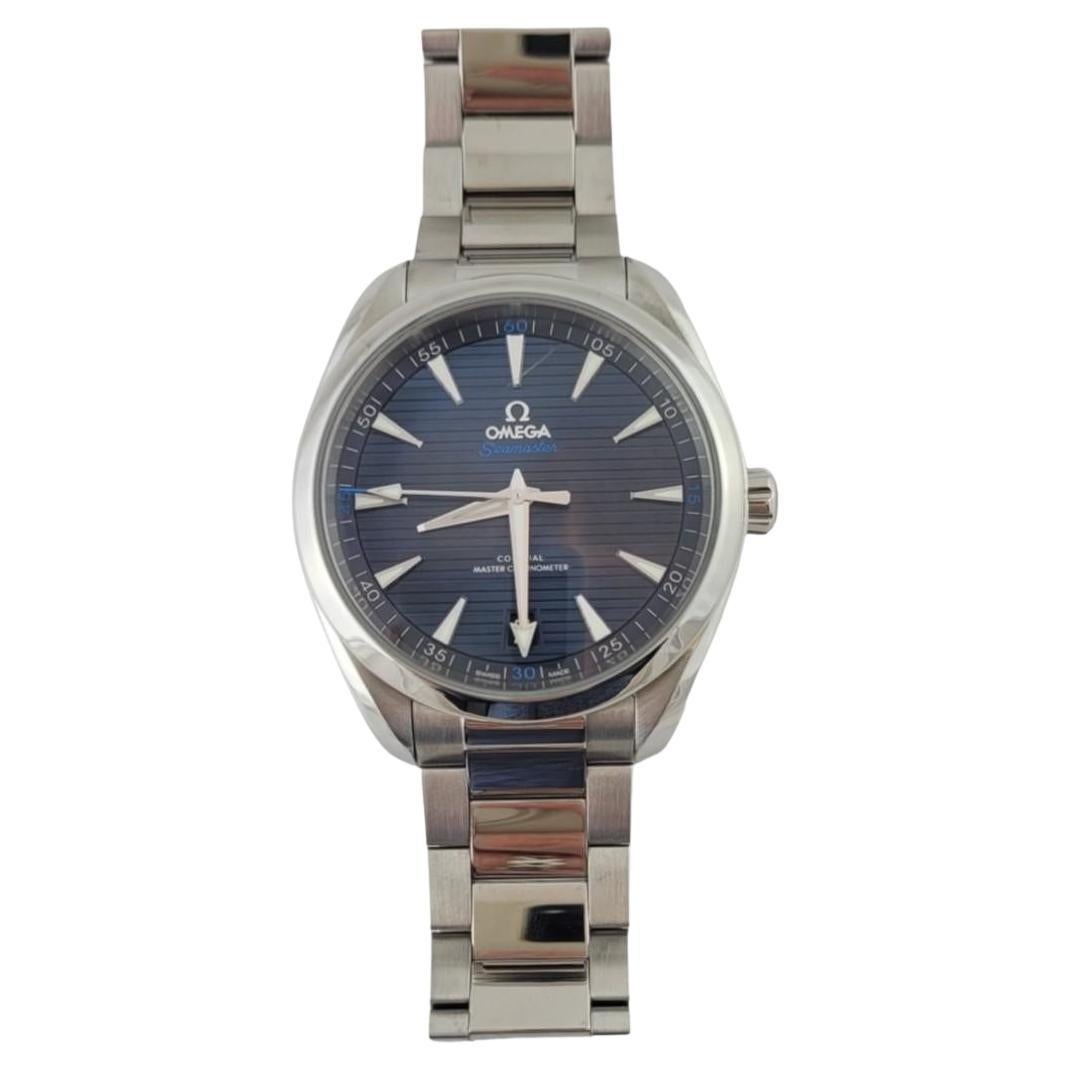Omega Seamaster Aqua Terra Automatic Watch 41mm Blue Dial #17219 For Sale