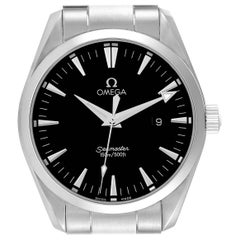 Omega Seamaster Aqua Terra Black Dial Steel Mens Watch 2517.50.00 Card