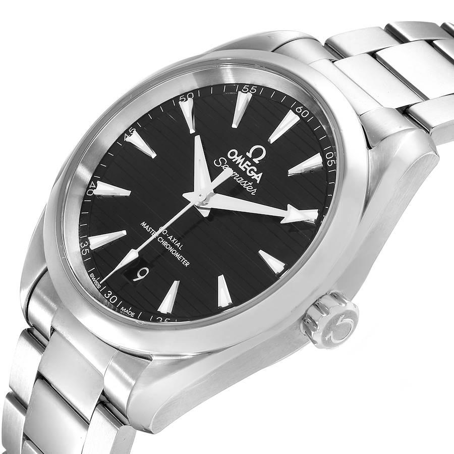 Men's Omega Seamaster Aqua Terra Black Dial Watch 220.10.38.20.01.001 Box Card For Sale