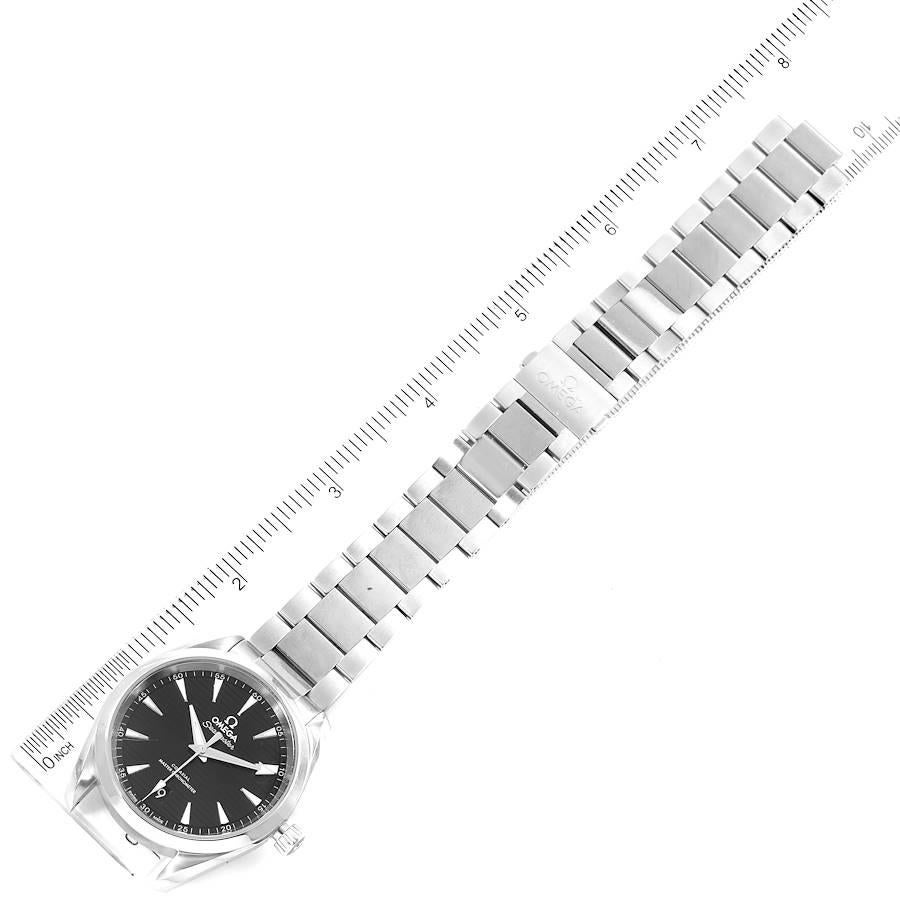 Omega Seamaster Aqua Terra Black Dial Watch 220.10.38.20.01.001 Box Card For Sale 3