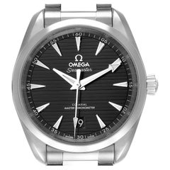Omega Seamaster Aqua Terra Black Dial Watch 220.10.38.20.01.001 Box Card